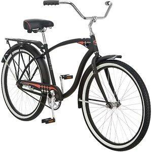   Mens Delmar 26 Inch Cruiser Bike Bicycle NEW Steel Frame Black