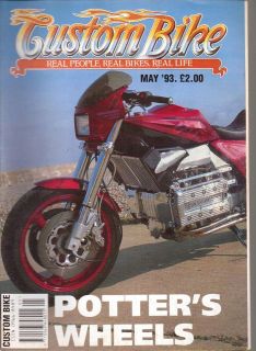 Custom Bike Magazine 5/93 No.8 Goldwing trike, Honda Goldwing, V max,