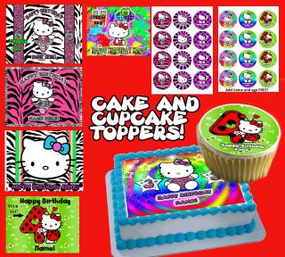 Hello Kitty edible Cake & Cupcake toppers picture Photo image 