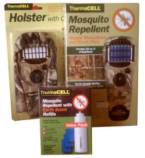 Thermacell Mosquito Repellent Appliance+Holster + Refill Earth Scent 