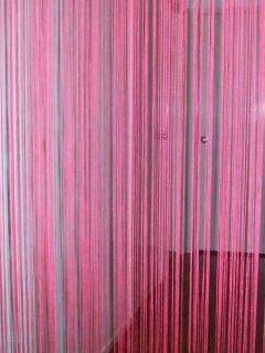 HOT PINK DOOR CURTAIN FRINGE WALL WINDOW PARTITION STRING DIVIDER 