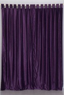 Purple Velvet Curtains / Drapes / Panels with Tab Tops