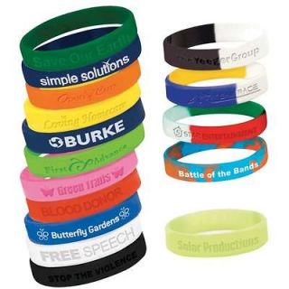  BAND CUSTOM BUSINESS ADVERTISING AWARENESS silicon rubber Wristband