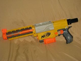 NERF N STRIKE RECON CS 6 GUN TESTED AND FULLY FUNCTIONAL MISSING 