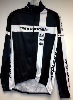 Cannondale XLE Winter CYCLING Long Sleeve Jersey in Black / White 
