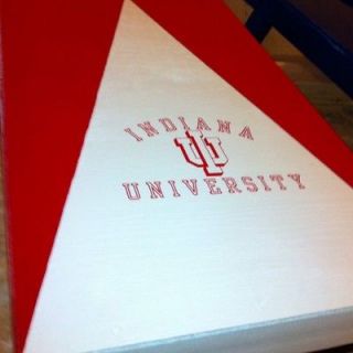   University, IU Cornhole Boards With 8 Bags Bean Bag Toss Game, 2x4 F