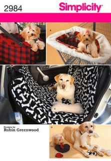DOG TRAVEL ACCESSORIES CAR SEAT TOYS CAR SEAT COVER SIMPLICITY PATTERN 