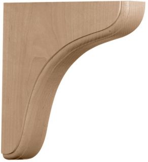 Wood Bracket support corbel for shelf made in PINE