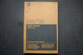 CAT Caterpillar D6D Tractor Dozer Crawler Parts Manual book 3X catalog 