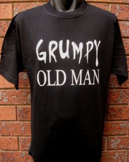   Old Man Mens Black T Shirt   Funny Gift for Dad   S, M, L, XL, XXL