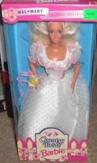  Blonde Barbie Wedding Dress Wal Mart Special Edition NRFB 1994 Toy