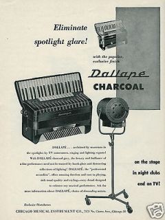 1956 DALLAPE Accordions Charcoal Anti Spotlight Glare Finish Original 