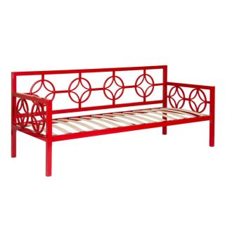 Metal Classic Modern Red Color Daybed Day Bed Frame Twin Size New