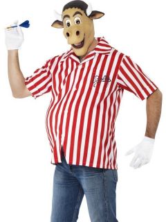   Adult Bully from Bullseye Fancy Dress TV Mascot Darts Costume (Medium