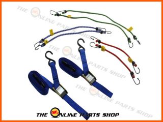   Tie Down Straps Kit Suitable For Exile Cycles Bar Hopper Black Bull