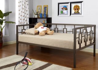   Metal Twin Size Miami Day Bed (Daybed) Frame With Metal Slats ~New