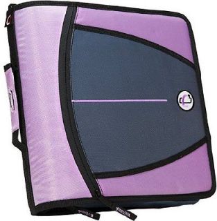    it Large Capacity 3 Inch High Quality useful Zipper Binder, Lavender