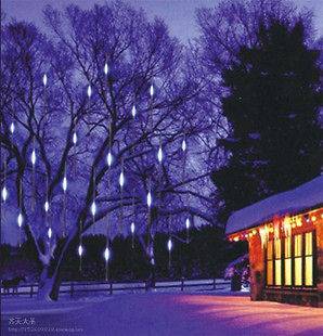 White,80CM 10Tubes LED Snowfall Meteor Light Garden Christmas,Wate 
