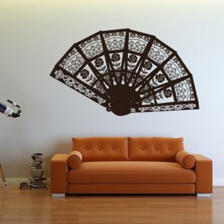 Decorative Fan Abstract Patterns Wall Art Sticker Transfers
