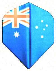 dart flights 1 metallic australian flag standard set 