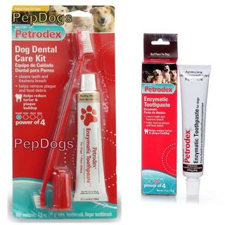 Petrodex Dog Oral Dental Kit Toothbrush & Finger Toothbrush or Single 