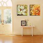   Print Home Office Décor Decorative Wall Clock Pictures Painting Lotus
