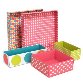 ] Full Design Desk Organizers DIY box in Box Set 5 