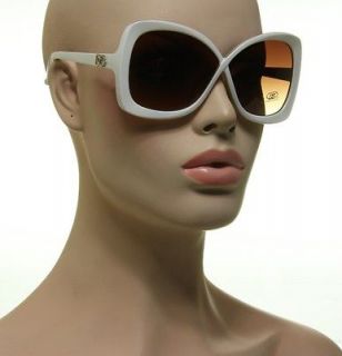  DG White And Brown Orange Tortoise Frame Classic Jackie O Sunglasses 