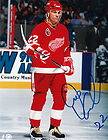 Detroit Red Wings Dino Ciccarelli Autographed hockey stick Player Card 