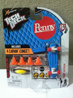 2012 Tech Deck Penny Australia Blue with 4 Carvin Cones 2/6 Brand 