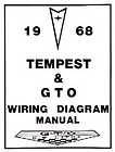 1968 Pontiac Lemans GTO Tempest Electrical Wiring Diagrams Schematics 
