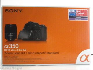 Sony α (alpha) A350 14.2 MP Digital SLR Camera   Black (Kit w/ DT 18 