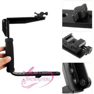 Quick Flip new Flash Bracket Grip Camera Flash Holder stand for Canon 