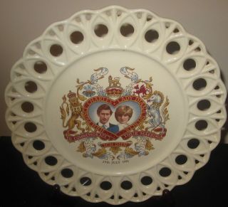 CHARLES AND LADY DIANA SPENCER WEDDING PLATE 1981
