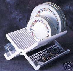NEW Compact Folding Dish Rack for RV / Camper / Trailer
