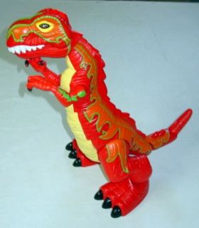 Mattel IMAGINEXT Dinosaur MEGA T REX Orange ~ 2005 Mattel 18 tall