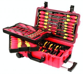   80 Piece Professional Electricians Insulated Tool Set Tool Box/32800