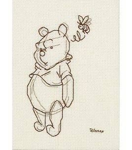 Disney Winnie the Pooh Sketch Counted Cross Stitch