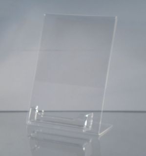   Acrylic Sign Display / Picture Frame with Business Card Holder