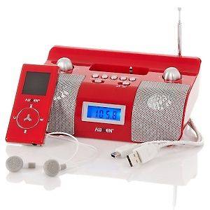   4GB MP3/MP4 Player ~Color LCD Screen and Alarm Clock Docking Station