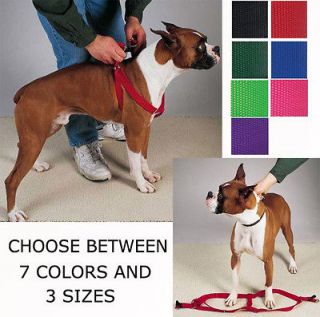 STEP IN DOG HARNESS ADJUSTABLE NYLON HARNESSES EASY TO USE WALKING 