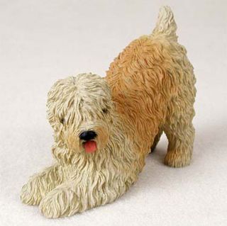 Soft Coated Wheaten Hand Painted Collectible Dog Figurine