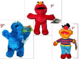   Ernie + Cookie Monster Plush Dolls  Sesame Street Muppets  NEW w/TAGS