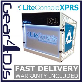   XPRS MOBILE DJ BOOTH FOLDABLE CLUB TRUSSING STAND LITE CONSOLE   NEW