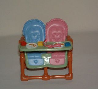 Fisher Price Loving Family Dollhouse Pink Twin Time Baby Infant 