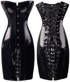   dress corset womens black basque toys 10 12 14 16 dominatrix fetish
