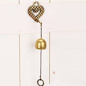 Shopkeeper bell Shop Bell door Hanging Heart shaped door bell made 
