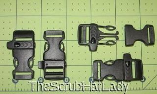   100 ct 5/8 whistle buckle side release buckles for paracord bracelets