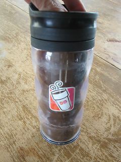Used Dunkin Donuts 2010 Coffee Travel Mug Hot/Cold Insulated 16 oz cup 