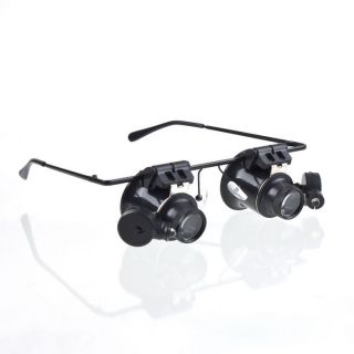 Eye Jewelers Watch Repair 20X Magnifier Magnifying LED Lighted Glass 